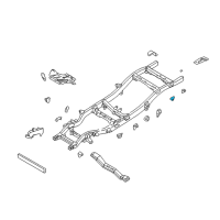 OEM 2001 Nissan Frontier Bracket Assembly-Rear Spring, Rear R Diagram - 50390-2S530