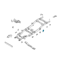 OEM 2001 Nissan Frontier Bracket Cab Mounting 2ND Diagram - 95223-3S630