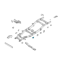 OEM 1998 Nissan Frontier Bracket-Member, Engine Mounting Rear Left Diagram - 50323-31G10