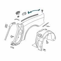 OEM 2015 Dodge Viper Fuel Door Latch Diagram - 68104859AE