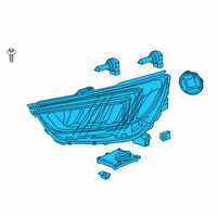 OEM 2021 Buick Encore Composite Headlamp Diagram - 42698956
