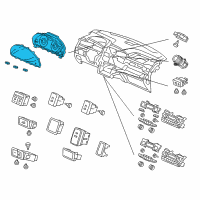 OEM 2015 Honda Odyssey Meter, Combination Diagram - 78100-TK8-A71