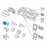 OEM 2015 Honda Odyssey Switch Assy., Sliding Door Diagram - 35385-TK8-A01