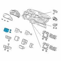 OEM 2013 Honda Odyssey Switch Assy., Sliding Door Diagram - 35385-TK8-A01