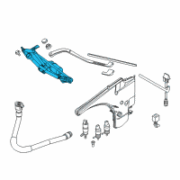 OEM 2010 BMW M3 Windshield Wiper Motor Diagram - 61-61-7-161-711