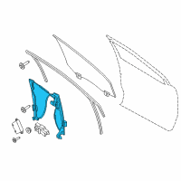 OEM Ford Edge Window Regulator Diagram - FT4Z-5823208-H