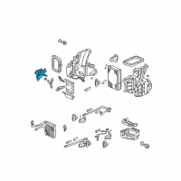 OEM 2000 Honda Odyssey Motor Assembly, Heater & Cooler Diagram - 79350-S0X-A51