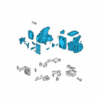 OEM Honda Odyssey Evaporator Assembly Diagram - 80225-S0X-A51