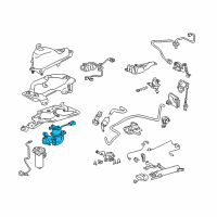 OEM 2005 Lexus RX330 Compressor Assy, Height Control Diagram - 48910-48011