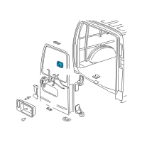OEM GMC Savana 3500 Handle Asm-Rear Door Inside <Use 1C6L Diagram - 15000311