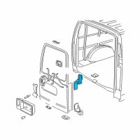 OEM 2006 Chevrolet Express 1500 Upper Hinge Diagram - 15994452