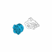 OEM 1998 Oldsmobile Achieva Alternator Assembly Diagram - 19244788