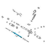 OEM 2001 Lexus ES300 Power Steering Rack Sub-Assembly Diagram - 44204-33070