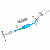 OEM 2012 Honda CR-V Pipe B, Exhuast Diagram - 18220-T0A-A01