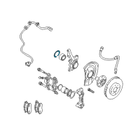 OEM 1994 Dodge Colt Snap Ring-Wheel Hub Diagram - MB808445
