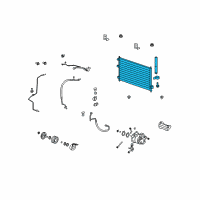 OEM 2009 Acura RDX Condenser Diagram - 80110-STK-A01