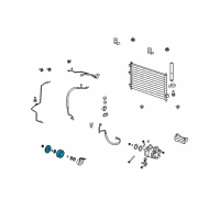 OEM Acura Set, Compressor Clutch Diagram - 38900-RWC-A04
