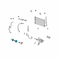 OEM 2009 Acura RDX Set, Compressor Clutch Diagram - 38900-RWC-A04