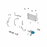 OEM 2009 Honda CR-V Compressor Diagram - 38810-RZY-A01