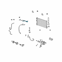 OEM 2009 Acura RDX Pipe Assembly, Air Conditioner Diagram - 80320-STK-A01