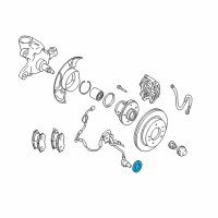 OEM 2001 Infiniti Q45 Sensor-Rotor, Anti SKID Front Diagram - 47970-4P000