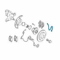 OEM Infiniti M45 Hose Assy-Brake, Front Diagram - 46210-4P001