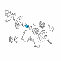 OEM 2003 Infiniti M45 Front Wheel Bearing Assembly Diagram - 40210-10Y00