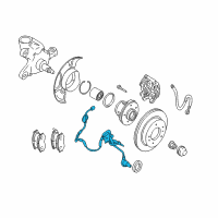 OEM 2004 Infiniti M45 Sensor Assembly-Anti SKID, Front RH Diagram - 47910-AG060