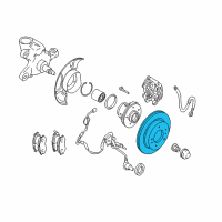 OEM Nissan Quest Rotor Disc Brake Front Diagram - 40206-3WS1B