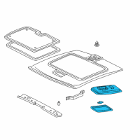 OEM 2000 Toyota RAV4 Dome Lamp Assembly Diagram - 81240-12060-B3