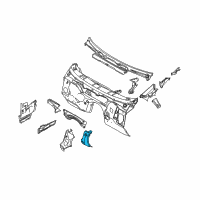OEM 2006 BMW X3 Reinforcement, Bulkhead Right Diagram - 41-11-3-403-488
