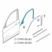 OEM 2016 BMW X4 Cover, Window Frame, Door Front Left Diagram - 51-33-7-335-483