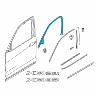 OEM 2017 BMW X4 Cover, Window Frame, Door Front Left Diagram - 51-33-7-335-483