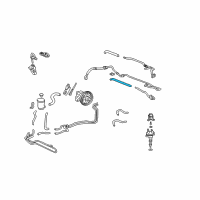 OEM 2001 Acura CL Hose, Return Diagram - 53734-S87-A01