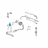 OEM 2002 Acura TL Tank, Power Steering Oil Diagram - 53701-S0K-A01