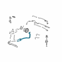 OEM 2001 Acura TL Pipe Assembly, Power Steering Combination Return Diagram - 53779-S0K-A00