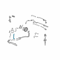 OEM 2001 Acura TL Tube B, Speed Sensor Return Diagram - 53735-S0K-A01