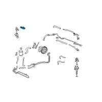 OEM 2000 Acura TL Stay, Knock Sensor Connector Diagram - 32115-P8F-A00