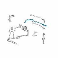 OEM 2002 Acura TL Hose, Power Steering Feed Diagram - 53713-S0K-A04