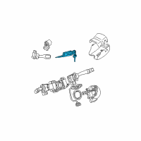 OEM Toyota FJ Cruiser Cylinder & Keys Diagram - 69057-35200