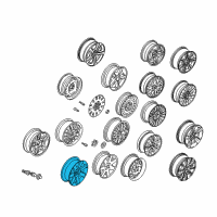 OEM 2002 BMW 330xi Light Alloy Rim Diagram - 36-11-1-094-506