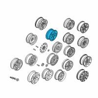 OEM 2002 BMW 325xi Light Alloy Rim Diagram - 36-11-1-094-505
