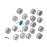 OEM 2003 BMW M3 Wheel Cover Diagram - 36-13-6-768-642