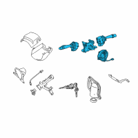 OEM 2002 Toyota Tundra Combo Switch Diagram - 84310-0C020