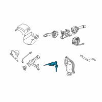 OEM 2005 Toyota Tundra Cylinder & Keys Diagram - 69057-34030