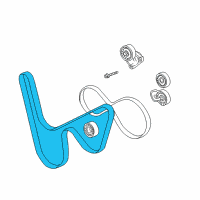 OEM 2001 Chevrolet Corvette Drive Belt Diagram - 19244950