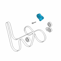 OEM 2002 Chevrolet Corvette Serpentine Tensioner Diagram - 12568181