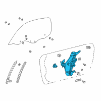 OEM Toyota MR2 Spyder Regulator Assembly Diagram - 69810-17070