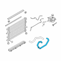 OEM 2018 Lincoln Continental Lower Hose Diagram - GD9Z-8286-A