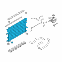 OEM 2017 Lincoln Continental Radiator Diagram - GR2Z-8005-D